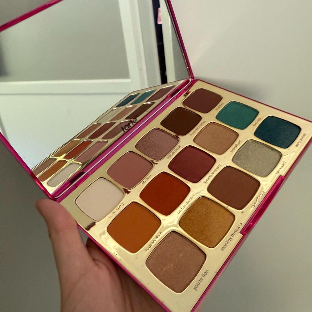 NWT! Tarte Unleashed Eyeshadow Palette with Teal, Gold, and Brown Shades - Picture 5 of 10